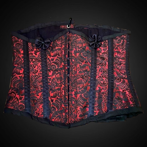 Accessories - Burleska Black and Red Gothic Corset